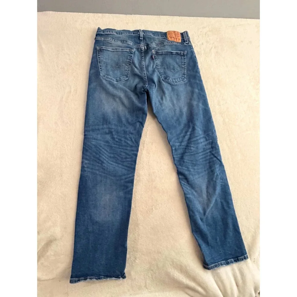 Levis Mens 34x30 Blue Jeans 511 Slim Fit Medium Wash Denim Pants
